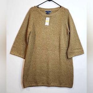 Karen Scott boat neck tunic sweater NWT